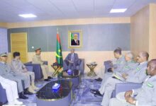 لقاء وزير الدفاع مع وفد التحالف الإسلامي العسكري خلال زيارتهم لموريتانيا