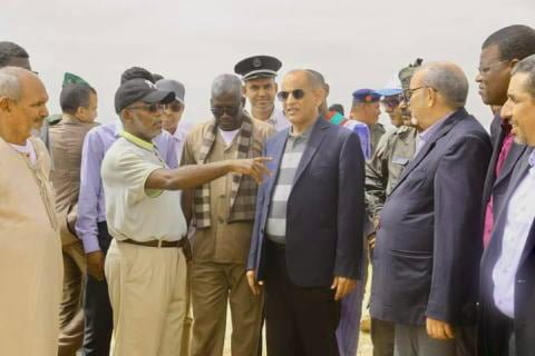 زيارة وزير المياه لمشروع آفطوط الشرقي لتفقد المرحلة الثانية