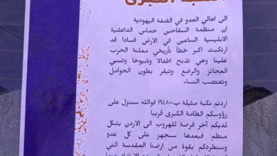 تهديد مستوطنين بنكبة جديدة للفلسطينيين في الضفة الغربية