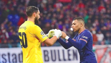 مبابي يعبر عن حزنه تجاه دوناروما