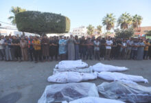 تكدس الجثامين بمستشفى شهداء الأقصى وحصيلة الشهداء ترتفع بخان يونس