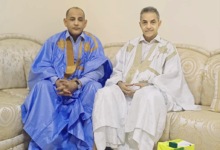 زيارة ودية لوزير المياه والصرف الصحي للنائب والعمدة القاسم ولد بلالي للاطمئنان على صحته