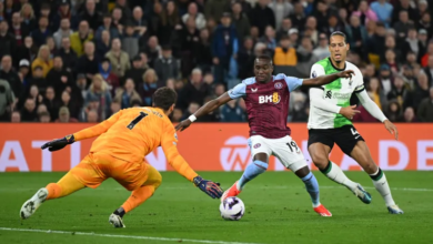 أستون فيلا يخطف تعادلا مثيرا ضد ليفربول بالدوري الإنجليزي