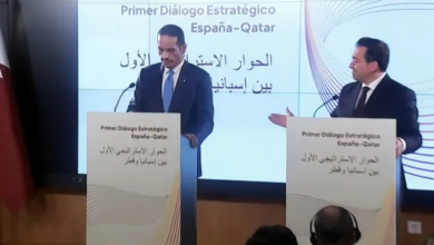قطر وإسبانيا تدعوان لوقف إطلاق النار بغزة ووقف التصعيد بالمنطقة