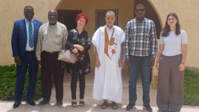 استقبال النائب والعمدة وفد "مشروع بذور المواطنة" في القصر البلدي بنواذيبو