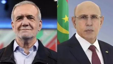 الرئيس المنتخب غزواني يؤكد رغبة موريتانيا في تنمية علاقاتها مع إيران