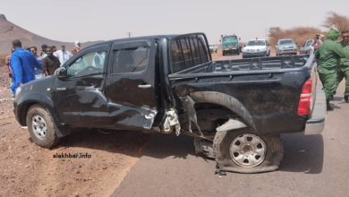 وفاة شخصين وإصابة آخرين في تصادم على طريق نواكشوط تكند