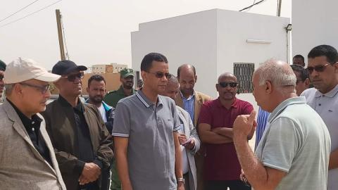 زيارة تفقدية لوزير الصيد والبنى التحتية البحرية والمينائية لمشاريع سوق السمك بنواكشوط