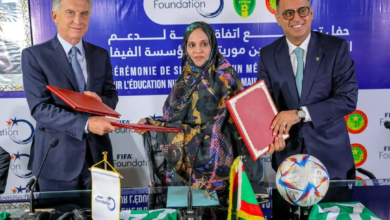 موريتانيا تُطلق مشروع التعليم الرقمي بالتعاون مع الفيفا والاتحاد المحلي لكرة القدم