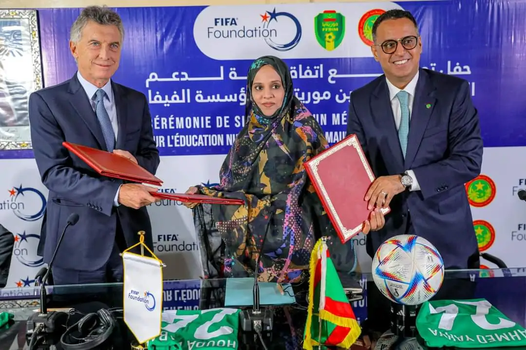 موريتانيا تُطلق مشروع التعليم الرقمي بالتعاون مع الفيفا والاتحاد المحلي لكرة القدم
