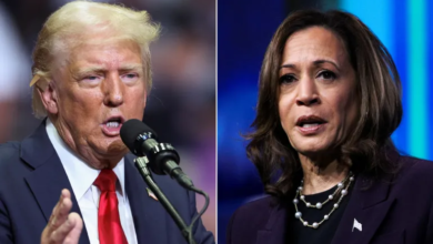 **"ترامب يدعو لاستخدام الجيش ضد "أعداء الداخل" بينما هاريس تنتقد كفاءته في قيادة البلاد"**