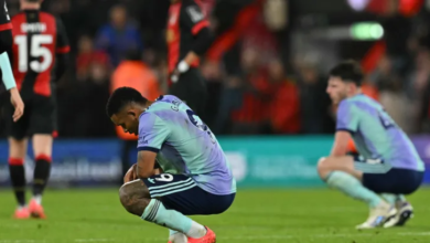 أرسنال يتلقى أول هزيمة هذا الموسم أمام بورنموث في الدوري الإنجليزي