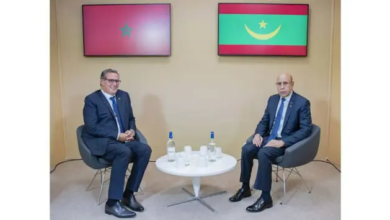 استقبال الرئيس الموريتاني لوزير الحكومة المغربية في باريس