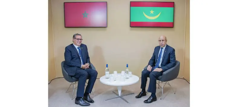 استقبال الرئيس الموريتاني لوزير الحكومة المغربية في باريس