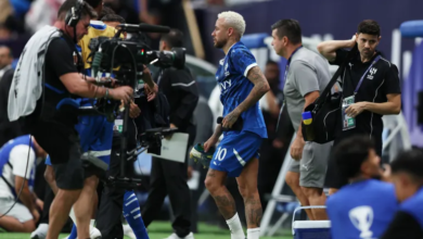 إصابة جديدة تبعد نيمار عن الملاعب لمدة أسبوعين بعد مشاركته مع الهلال في دوري الأبطال